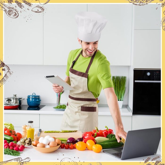 Шеф-кухар капелюх 6 шт білий taonganui