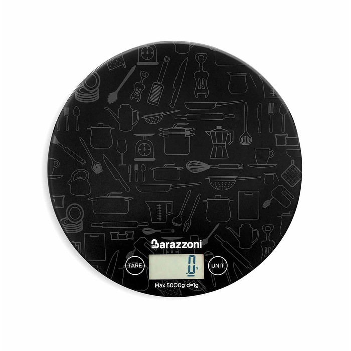 Ваги кухонні електронні 18,5 см, чорний 80208006002 BARAZZONI
