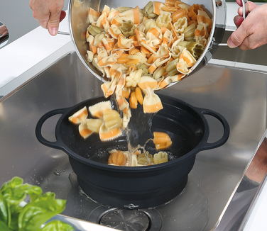 Дуршлаг складной черный Kuchenprofi