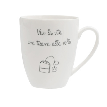 Кухоль для чаю La Porcellana Bianca GLI ONESTI Buonanotte, порцеляна, 450 мл