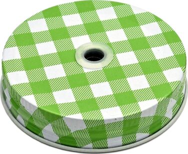 Набор из 6 стаканов для питья с крышкой 450 мл зеленый gouveo