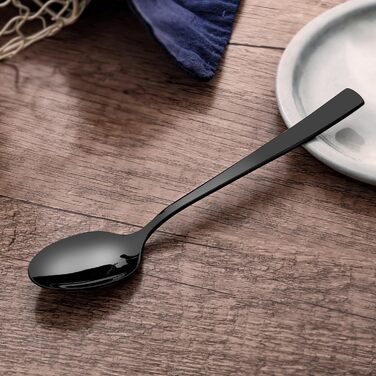 Набір десертних ложок 15,3 см, 6 предметів, чорний Leipzig Otto Koning