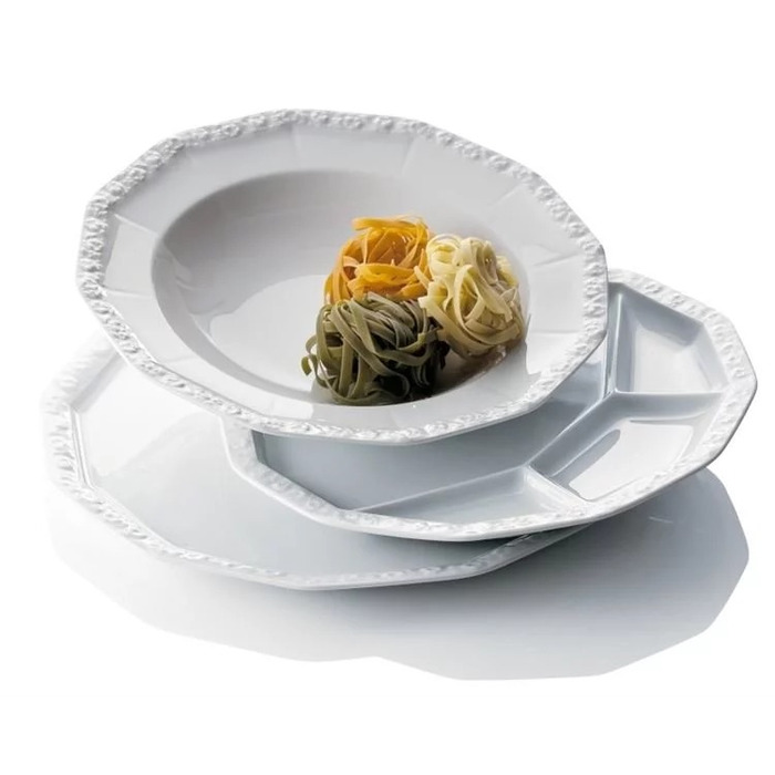 Набір з 12 тарілок White Maria Rosenthal
