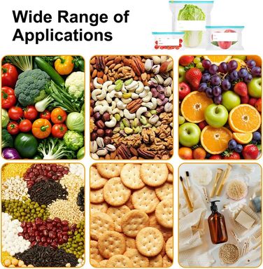 Вакуумні пакети 70 пакетів 10 х 20/ 15 х 23/ 27 х 30 см KineticKraft