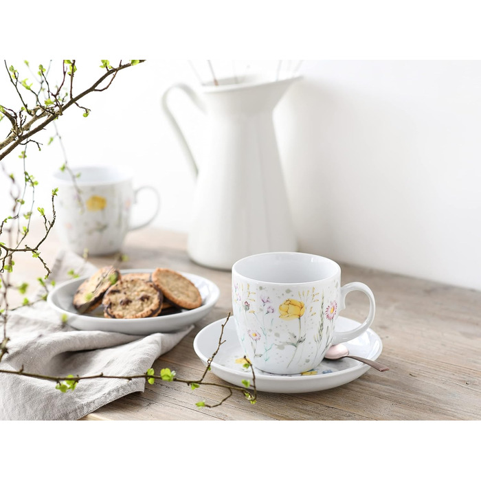 Набір посуду на 2 персони, 10 предметів, Лугові квіти Allround Creatable