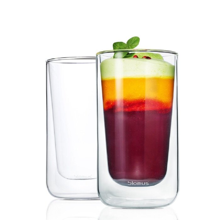 Стакан для латте з подвійними стінками, набір 2 предмета 0,32 л Nero Blomus