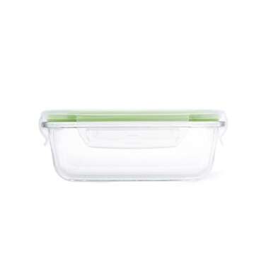 Контейнер Fissman з кришкою 15x11x6 см / 370 мл жаростійке скло (17314)