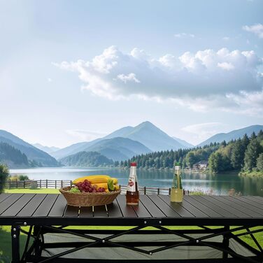 Складаний алюмінієвий кемпінговий стіл 140 х 70 см POEPORE