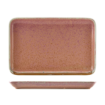 Блюдо прямоугольное 30х20 см, Terra Porcelain Rose Pink, GenWare
