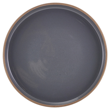 Тарілка презентаційна 20*2.5 см із низьким вертикальним бортом, Kava Dark Grey Stoneware, GenWare