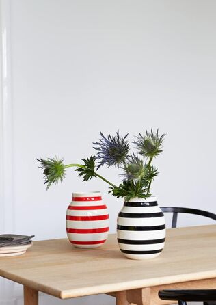 Ваза 12,5 см чорно-біла Omaggio Kähler