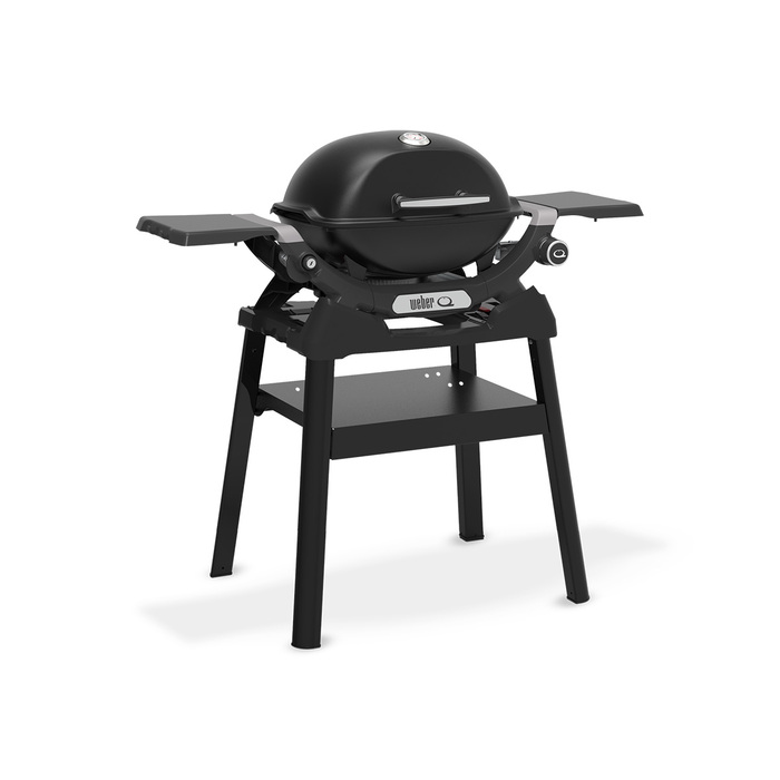 Газовый гриль Weber Q1200N Black с боковыми столиками на подставке 1501085 Код: 013095