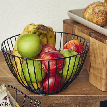 Кошик 24*13 см, чорний, металевий, GenWare