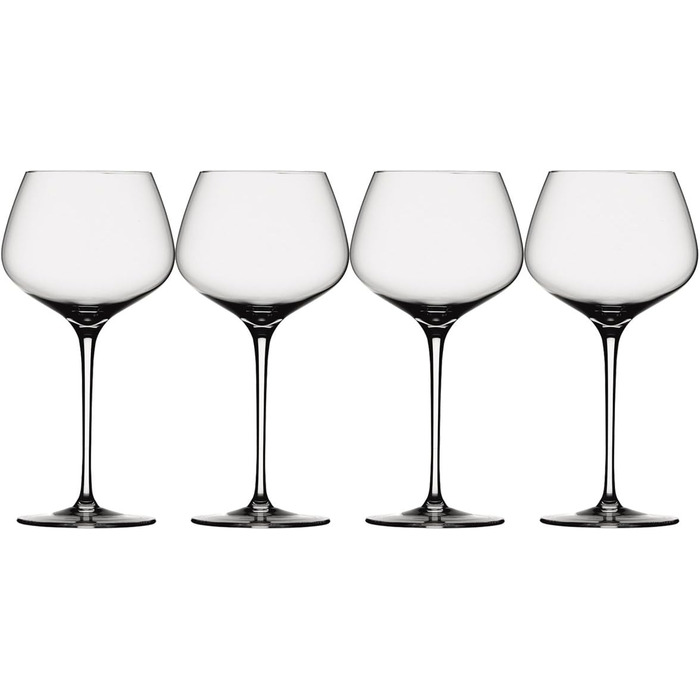 Набір для мартіні з 4 предметів, кришталеве скло, 260 мл, Willsberger Anniversary, 1416150 (бордові келихи)