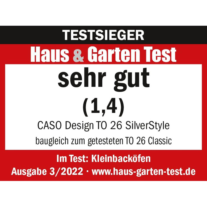 Духовка 26 л SilverStyle Caso