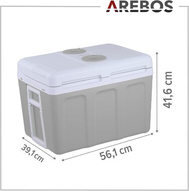 Автохолодильник 40 л черный Arebos