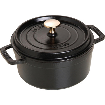 Кокот круглый 18 см, черный Staub