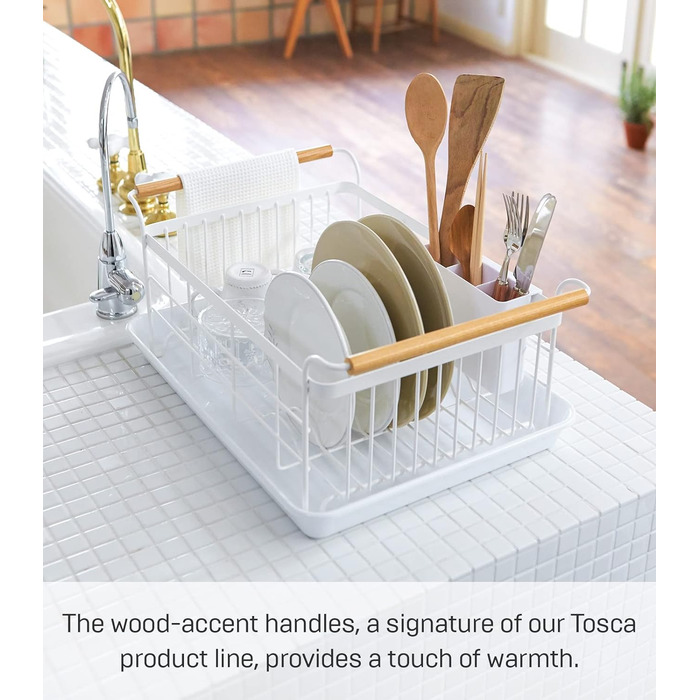 Підставка для посуду 47 х 33,5 х 20 см білий Drainer - Tosca YAMAZAKI