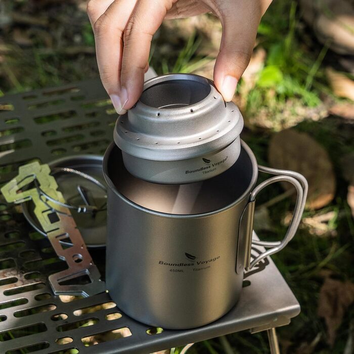 Титановая спиртовая плита 56 г. iBasingo