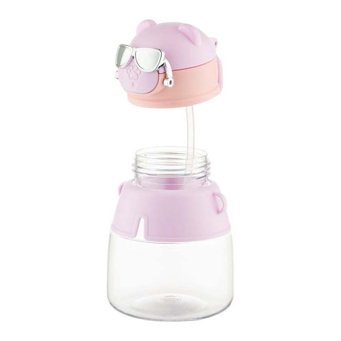 Пляшка для води Ardesto Space 550мл, пластик, рожевий