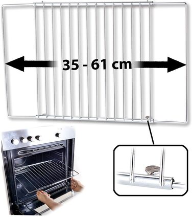 Решетка для духовки раздвижная 35-61 см Rosenstein & Söhne