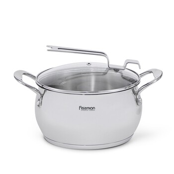 Каструля зі скляною кришкою 22 см 4,5 л Vita Fissman