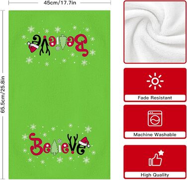 Набір з 2 різдвяних кухонних рушників 45 x 65 см, набір A Ohok