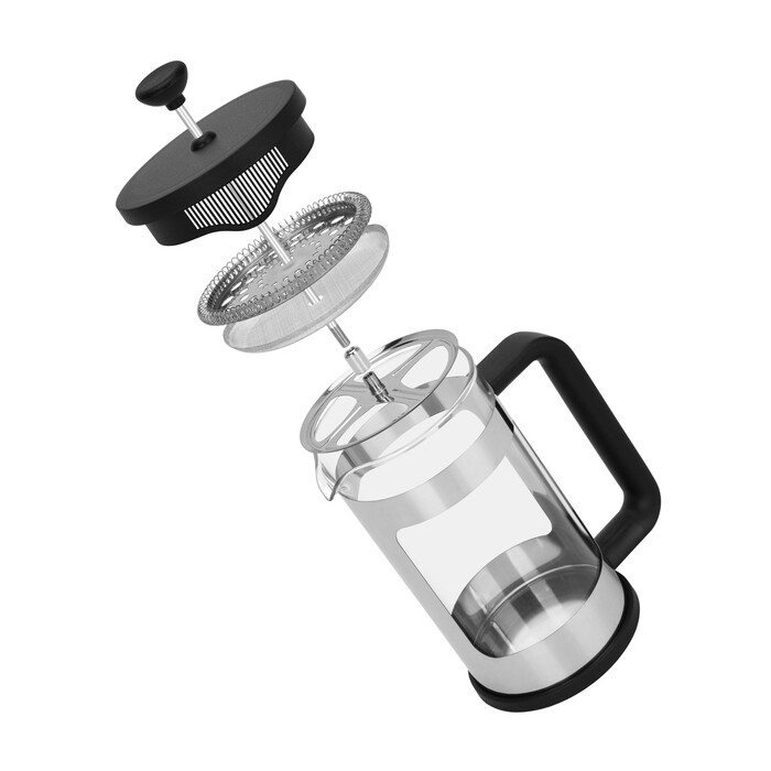 Заварювальний чайник Fissman з поршнем 1000 мл скляна колба (9118)