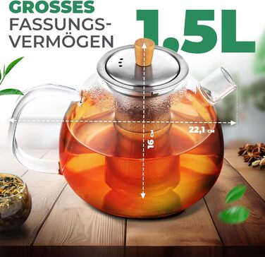 Чайник заварювальний з фільтром для чаю 1,5 л Neighbour's Friend