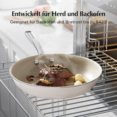 Cковорода 24 см з антипригарним покриттям, бежевий Redchef