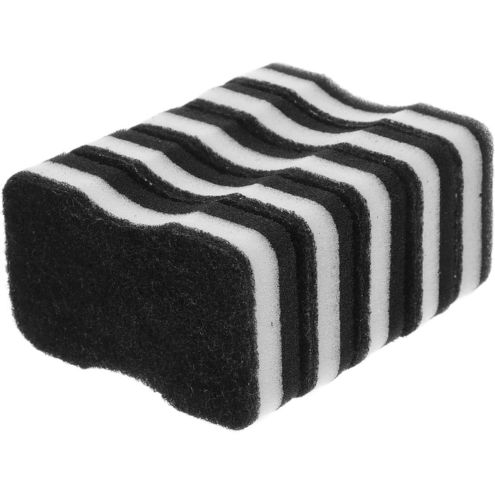 Набір губок для миття посуду 10 шт. 7 х 11 см чорно-білі DOITOOL