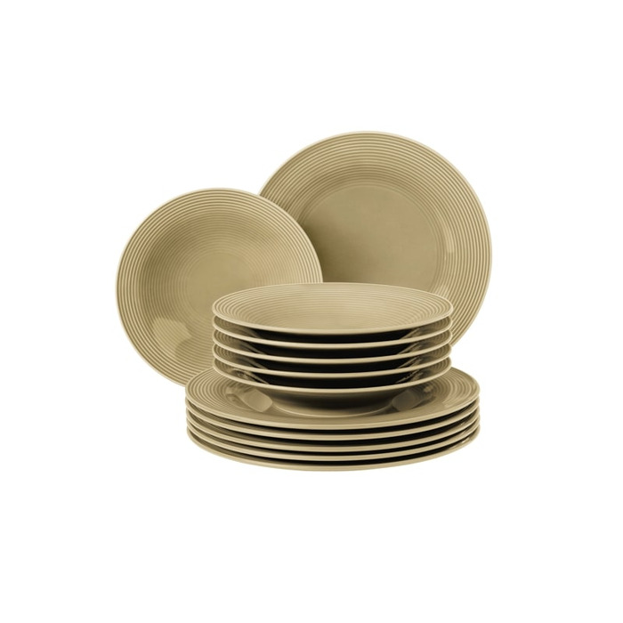 Набір тарілок для обіду 12 предметів Beat Color Glaze Seltmann Weiden