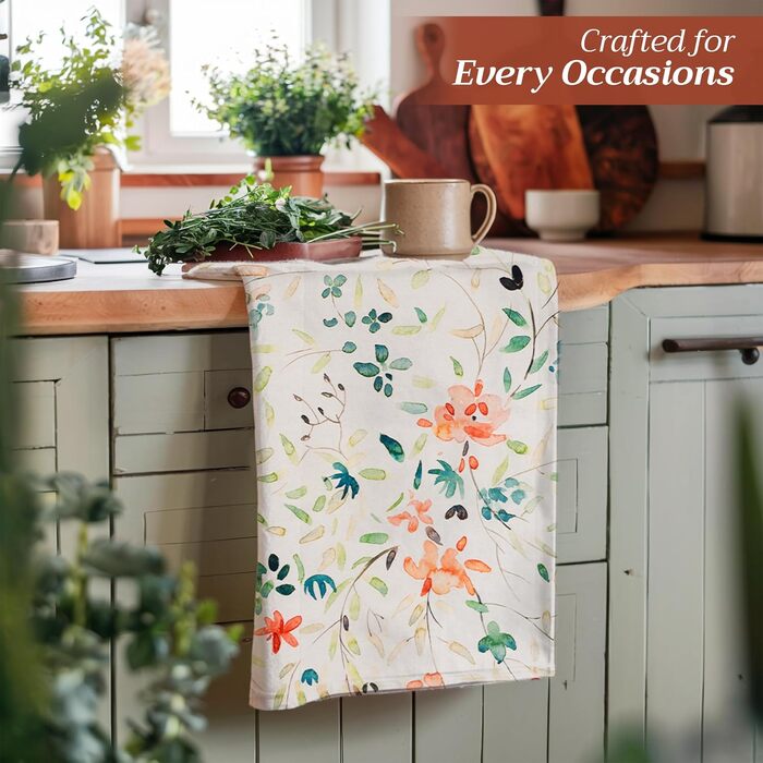 Набір із 3 багатоцільових кухонних рушників Maison d&39 Hermine Rural Christmas, 100 бавовна Барні рушники День подяки/Різдво (50 см x 70 см) (Кольмар)