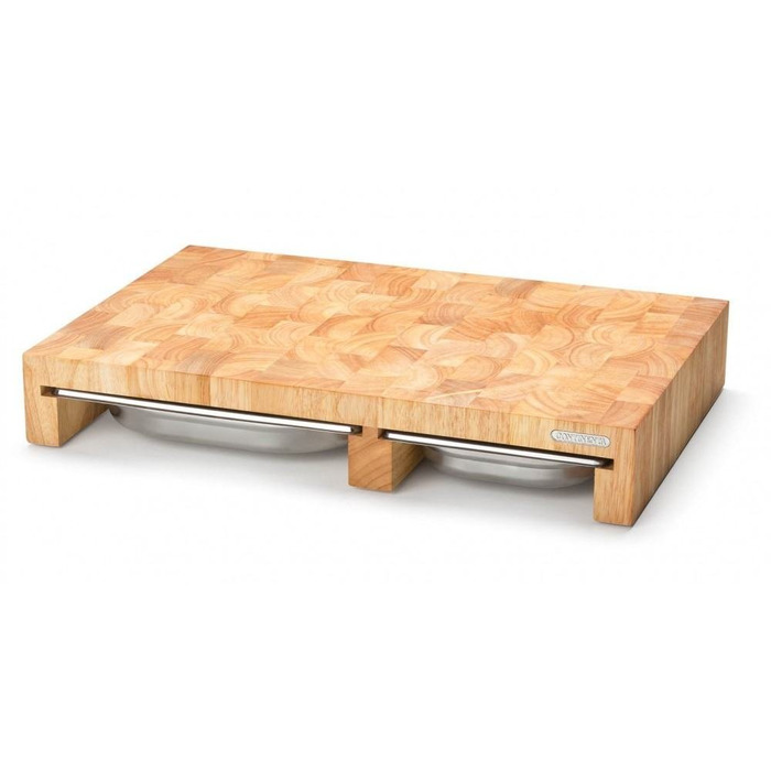 Обробна дошка з 3-ма висувними ящиками, каучукове дерево 50 х 32,5 см Continenta