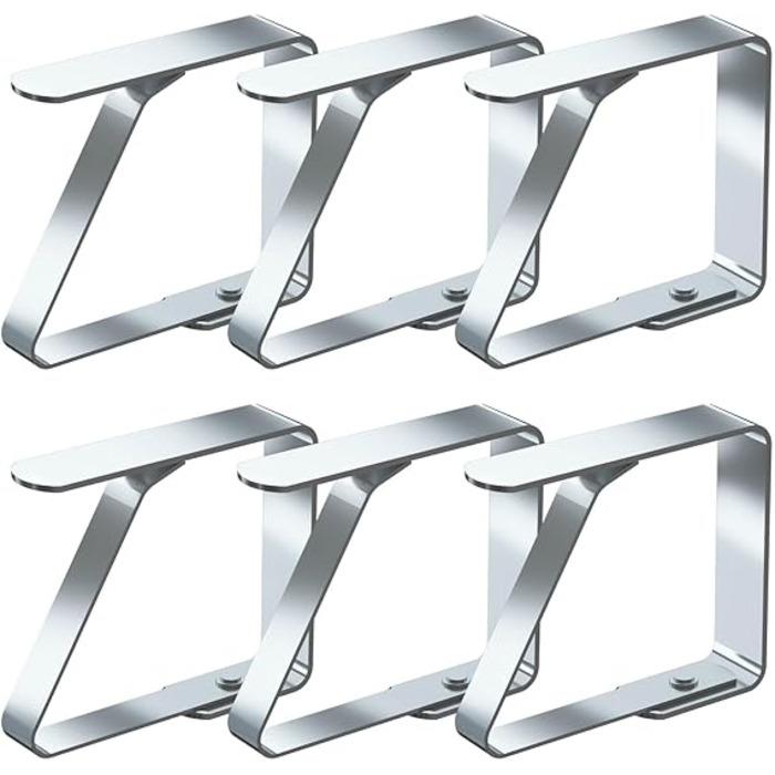 Зажимы для скатерти из нержавеющей стали 6 предметов Blooven