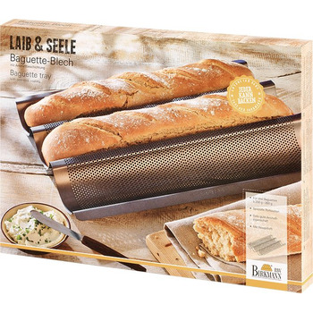Деко для випічки багета, 38,5 x 28 x 4 см, Laib und Seele RBV Birkmann