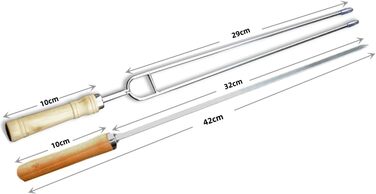 Набір шампурів для гриля 42 см, 6 предметів Sayago
