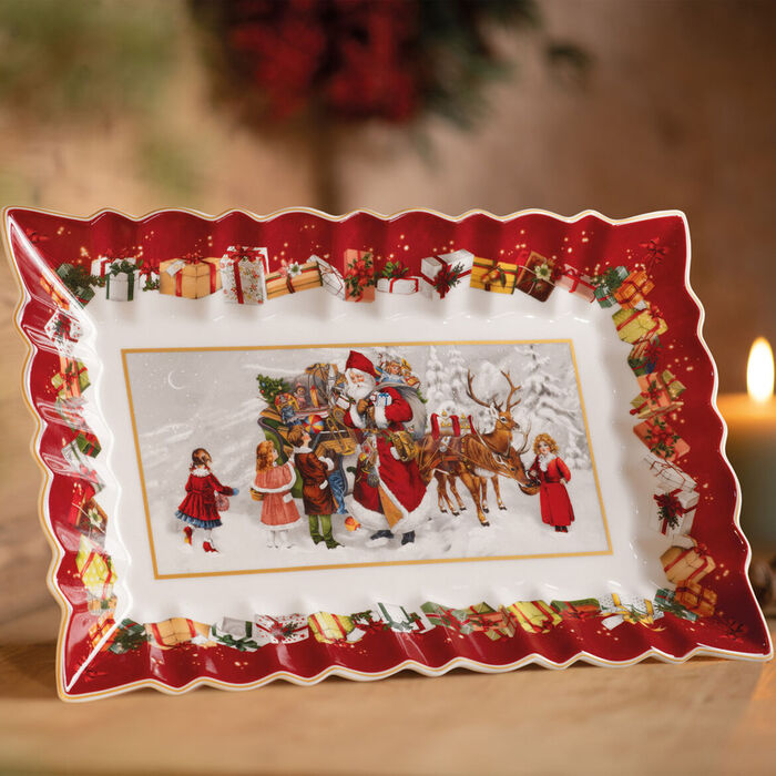 Блюдо прямокутне "Санта з дітьми" 35 x 23 см Toy's Fantasy Villeroy & Boch