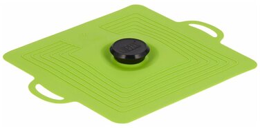 GIPFEL Кришка силіконова MAGDALINA, квадратна для сковорідок гриль, 32х32см. Колір зелений 9364 GIPFEL