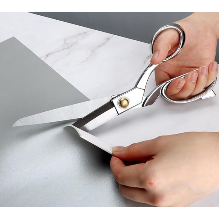 Ножницы из нержавеющей стали для резки ткани, серебристые, 21.8 см ‎Yrlehoo