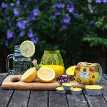 Чайні свічки з цитронелою, час горіння 4 години 50 шт. HORECA CANDLES