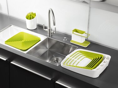 Органайзер для раковини біло-зелений Caddy Sink Tidy Joseph Joseph