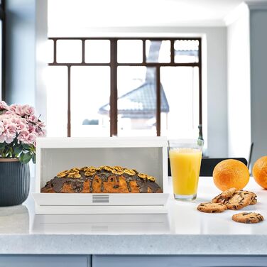 Хлібниця з нержавіючої сталі 34,5 х 23,5 х 20,5 см чорний Relaxdays