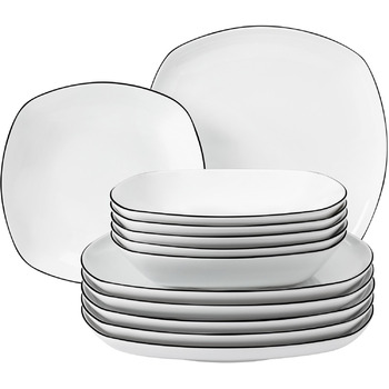 Обідній сервіз із 12 предметів Black Line Lido Seltmann Weiden