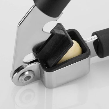 Прес для часнику Westmark - Premium Graphite Edition - з очисним елементом - не потребує очищення - для часнику, імбиру та Ко - менше зусиль (ніжний)