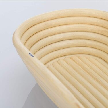 Кошик для вистоювання Westmark, для тіста для хліба вагою 1500-2000 г, овальний, довжина приблизно 40 см, ротангова тростина, світло-бежевий, 32022270 довжина одинарного 39,5 см