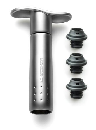 Набір вакуумний насос з 3-ма пробками WA137, чорний матовий Le Creuset