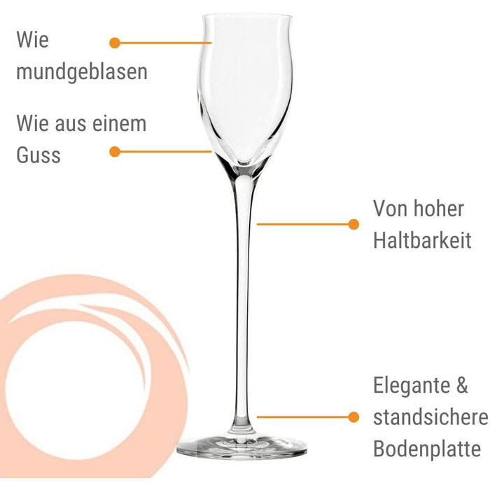 Набір із 6 чарок з ніжкою 65 мл, Quatrophil Stölzle Lausitz
