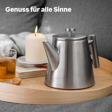 Чайник SILBERTHAL из нержавеющей стали со вставкой сетчатого фильтра 1 л Vialex