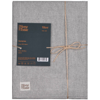 Скатертина Ardesto Oliver, 120х136см, 100% бавовна, сірий